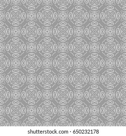 Lace seamless pattern with floral ornament. Creative Vector illustration. for design invitation, background, wallpaper