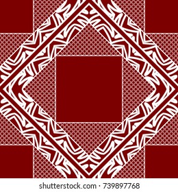 Lace seamless pattern. floral ornament. Creative Vector illustration. for design invitation, background, wallpaper