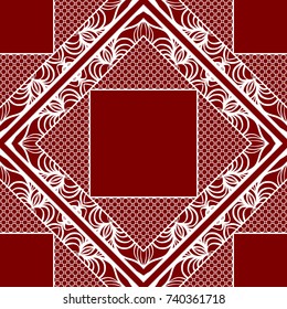 Lace seamless pattern. floral ornament. Creative Vector illustration. for design invitation, background, wallpaper