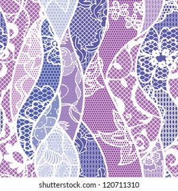 Lace seamless pattern with flowers