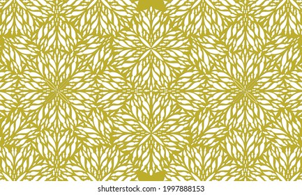 Lace Seamless Pattern, Flowers Decoration, Floral Ornament, Mashrabiya Background, Fabric Texture, Wallpaper, Vector Illustration 02.