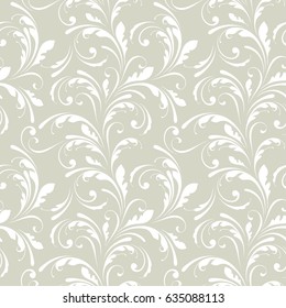 Lace seamless pattern with flowers. Floral texture for wallpaper, fabric, textile, wrapping.