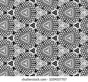 Lace seamless pattern with flowers on white background. Lace repeating floral pattern. Orient traditional background. Unusual ornament. Indian, islamic, asian, ottoman, arabic motif. 