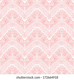 Lace seamless pattern with flowers on beige background