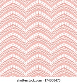 Lace seamless pattern with flowers on beige background