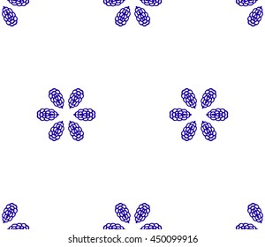 Lace seamless pattern with flowers on white background. Lace repeating floral pattern  Orient traditional background. Lace unusual ornament. Indian, islamic, asian, ottoman, arabic motif. 