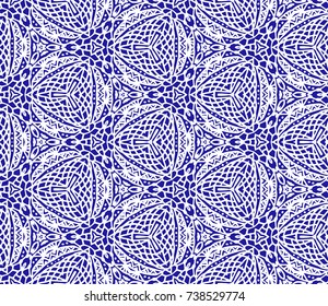 Lace seamless pattern with flowers on white background. Lace repeating floral pattern. Orient traditional background. Unusual ornament. Indian, islamic, asian, ottoman, arabic motif. 