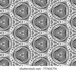 Lace seamless pattern with flowers on white background. Lace repeating floral pattern. Orient traditional background. Unusual ornament. Indian, islamic, asian, ottoman, arabic motif. 