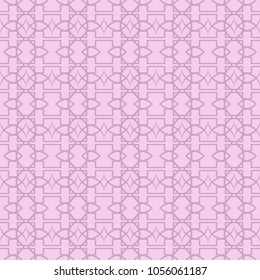 Lace seamless pattern with ornament on pink background