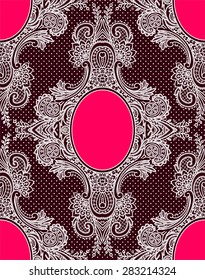  Lace. Patrón sin inconvenientes. Patrón de papel tapiz.