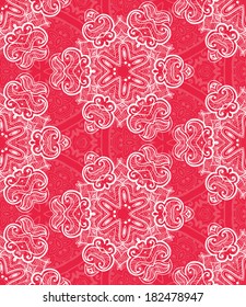 Lace seamless pattern. You can use this pattern in the design of textile, carpet, shawl, cushion, greeting card.