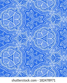 Lace seamless pattern. You can use this pattern in the design of textile, carpet, shawl, cushion, greeting card.