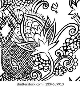 lace seamless texture illustration vector