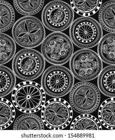 Lace seamless texture. Seamless pattern. Floral lightning ornament. Abstract geometric kaleidoscope seamless background. 