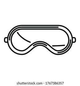 Lace sleeping mask icon. Outline lace sleeping mask vector icon for web design isolated on white background