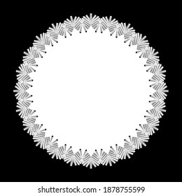 Lace Sticker Vector Design Template