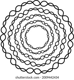 Lace tunel. Vector simple lace tulel.