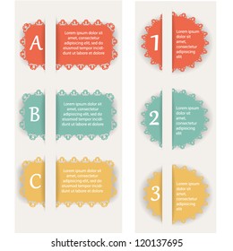 Lace vector banners