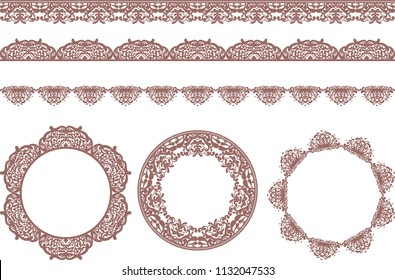 Lace Vector Border Pattern
