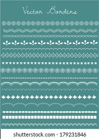 Lace Vector Borders and Edges Collection