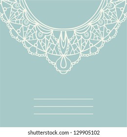 lace vector card  background