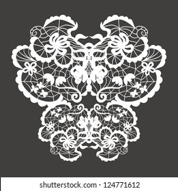 Lace vector decorative ornament.