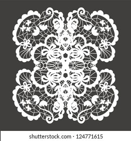 Lace vector decorative ornament.
