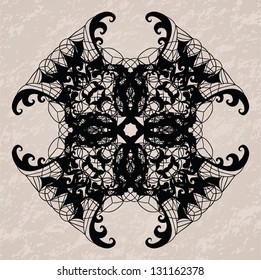 Lace vector decorative ornament.