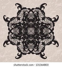 Lace vector decorative ornament.
