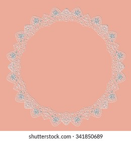 Lace vintage frame.  