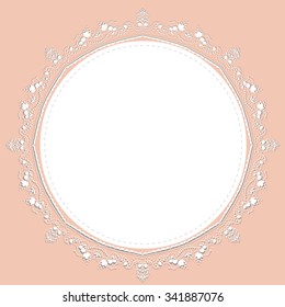 Lace vintage frame.