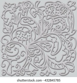 Lace volume pattern on a gray background
