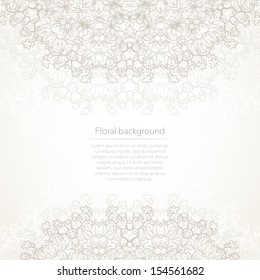 Lace white abstract background. Template for text. 
