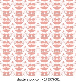 Lace white seamless mesh pattern. Vector illustration.