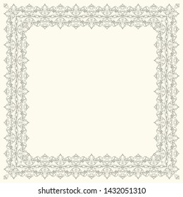 Lace wide frame. Openwork edge