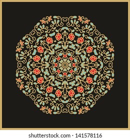 Laced floral rosette