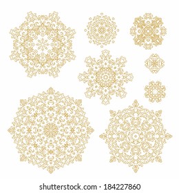 Laced floral  rosette