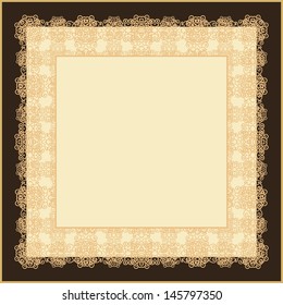 Laced serviette background