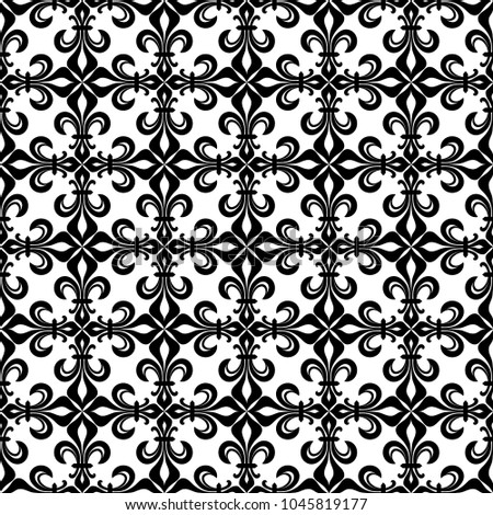 Lace-de-Luce (Lace of Lilies), delicate seamless pattern