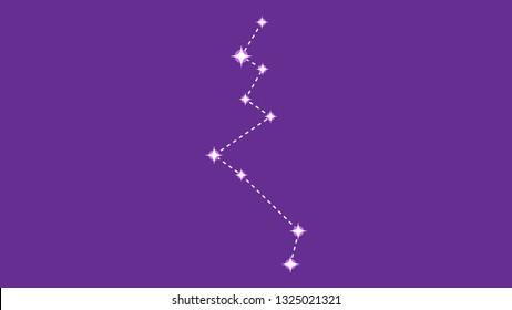 Lacerta constellation vector design