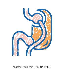 lacing bariatric doodle icon sketch vector. lacing bariatric sign. isolated symbol illustration