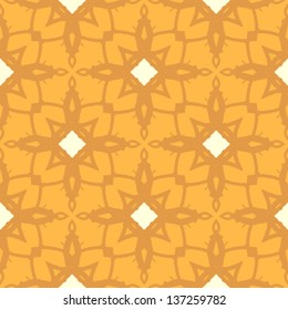 Lacing floral ornamented pattern with geometric motifs in mustard yellow. Texture for web, print, wallpaper, home decor, fall summer fashion, wallpaper, website or wedding invitation background