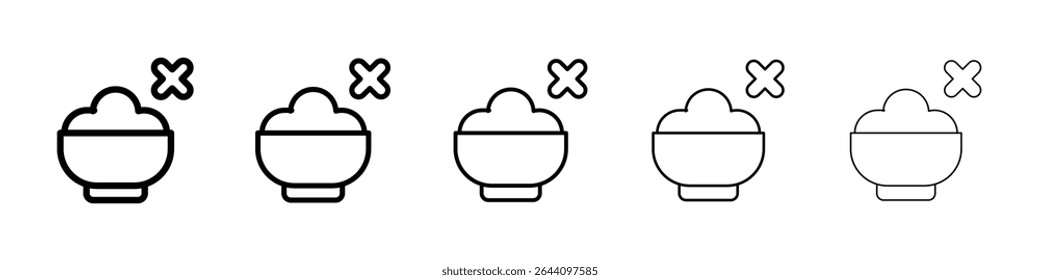 Lack of appsetite icon concept. graphic design, logo, Web, UI.