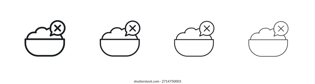 Lack of appsetite icon Eps10. icons graphic design