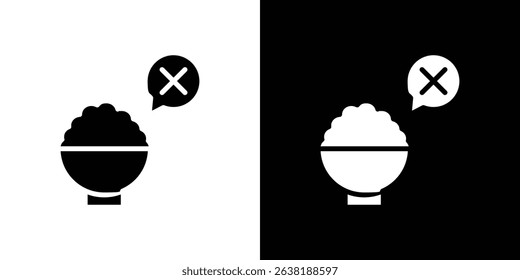 Lack of appsetite icon Vector in flat style. Collection silhouettes