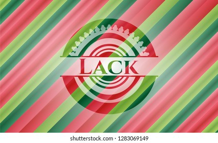 Lack christmas badge background.