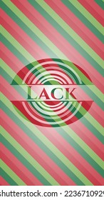 Lack christmas style badge. Vector Illustration. Detailed. 