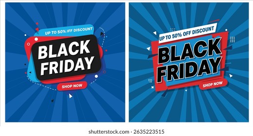 vetor de banner de sexta-feira ausente. Modelo de design de banner da web Black Friday. Design moderno com tipografia Black Friday e fundo de fita de venda. Conceito criativo para anúncio Black Friday, cartaz, banner