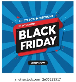 vetor de banner de sexta-feira ausente. Modelo de design de banner da web Black Friday. Design moderno com tipografia Black Friday e fundo de fita de venda. Conceito criativo para anúncio Black Friday, cartaz, banner