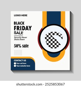 Black Friday Big Sale Social Media Post Design Modelo